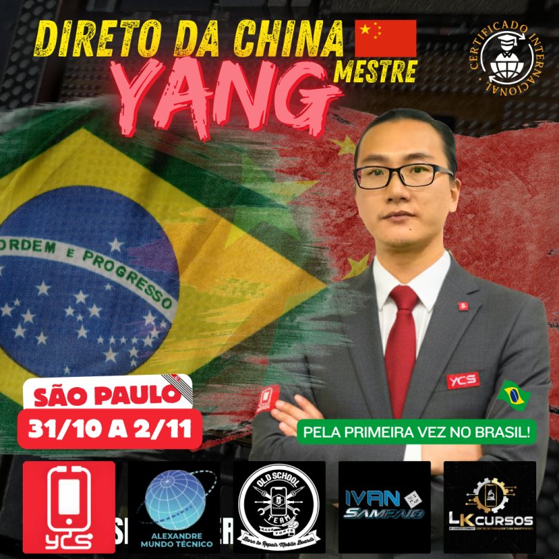 WORKSHOP INTERNATIONAL YANG YCS - DIAS 31/10 A 02/11 SO PAULO!APROVEITE DESCONTO ESPECIAL PRE-VENDA